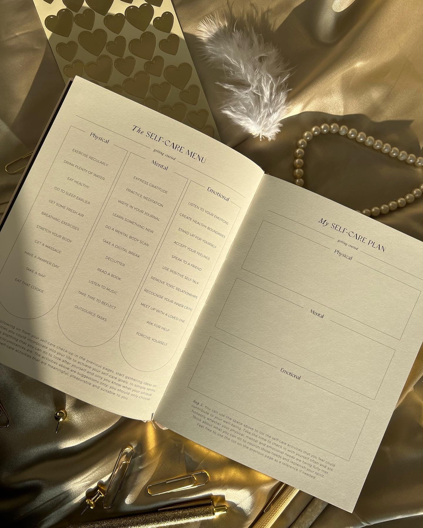 My Daily Self-Care Journal - Almond