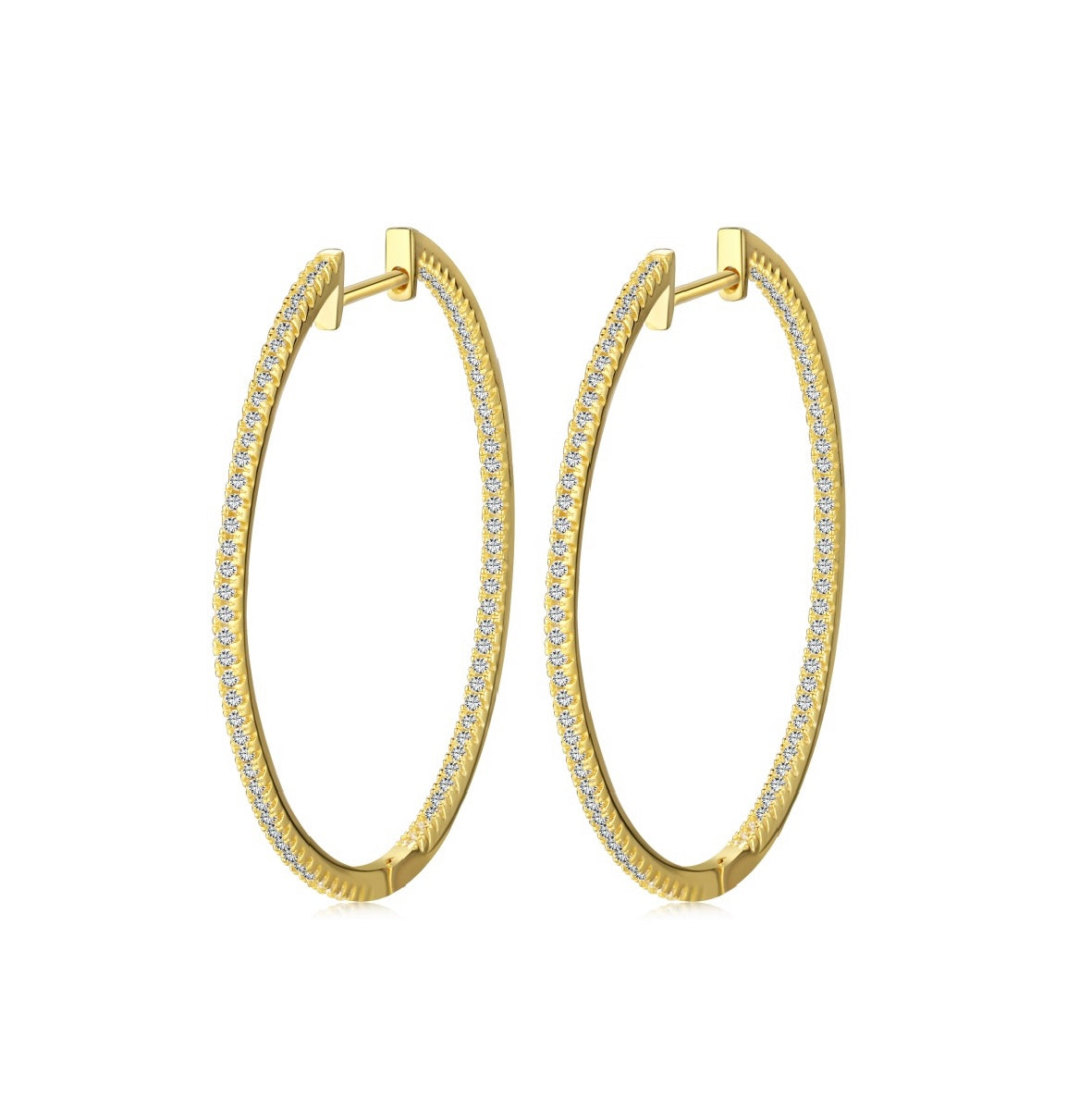 Dilan Hoops (18K Gold Plated)