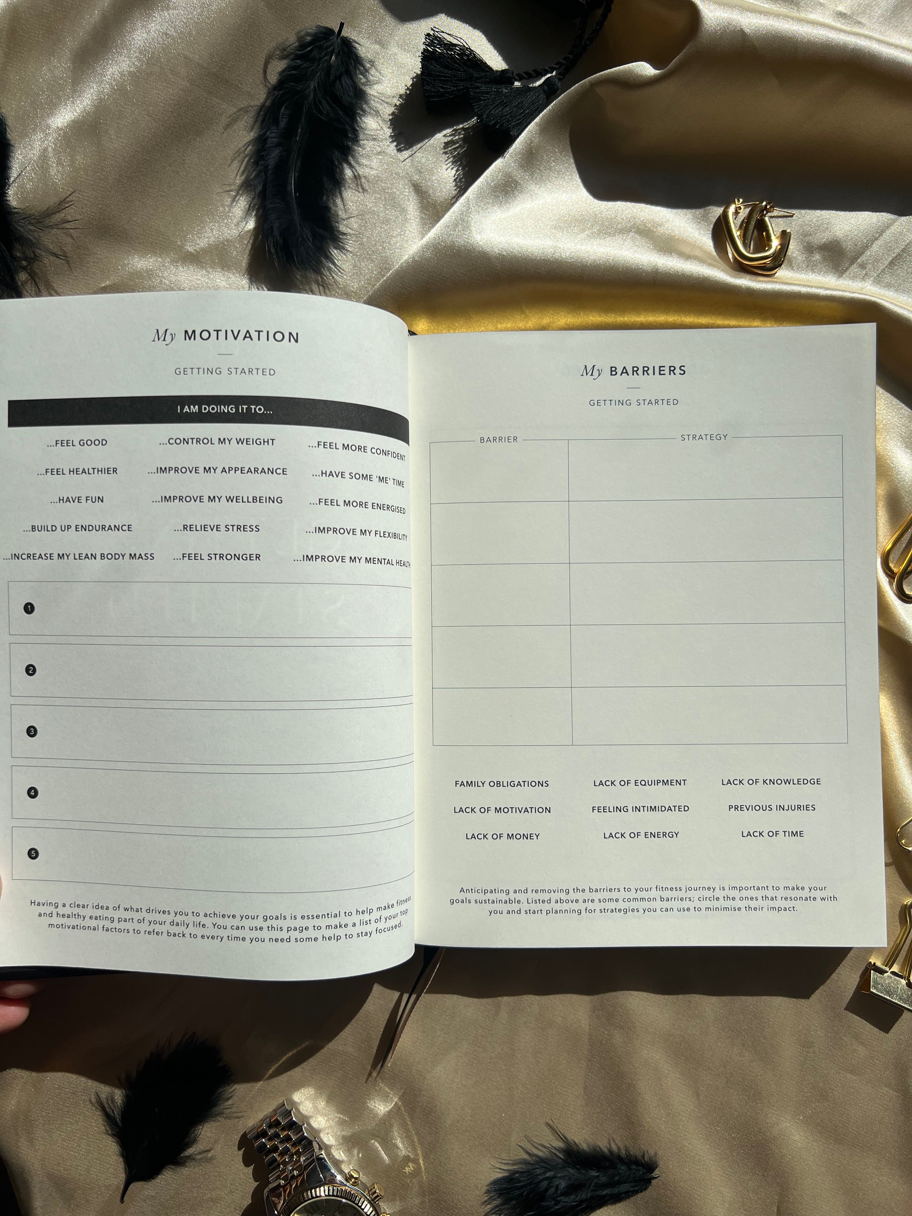 My Daily Fitness Planner - Noir