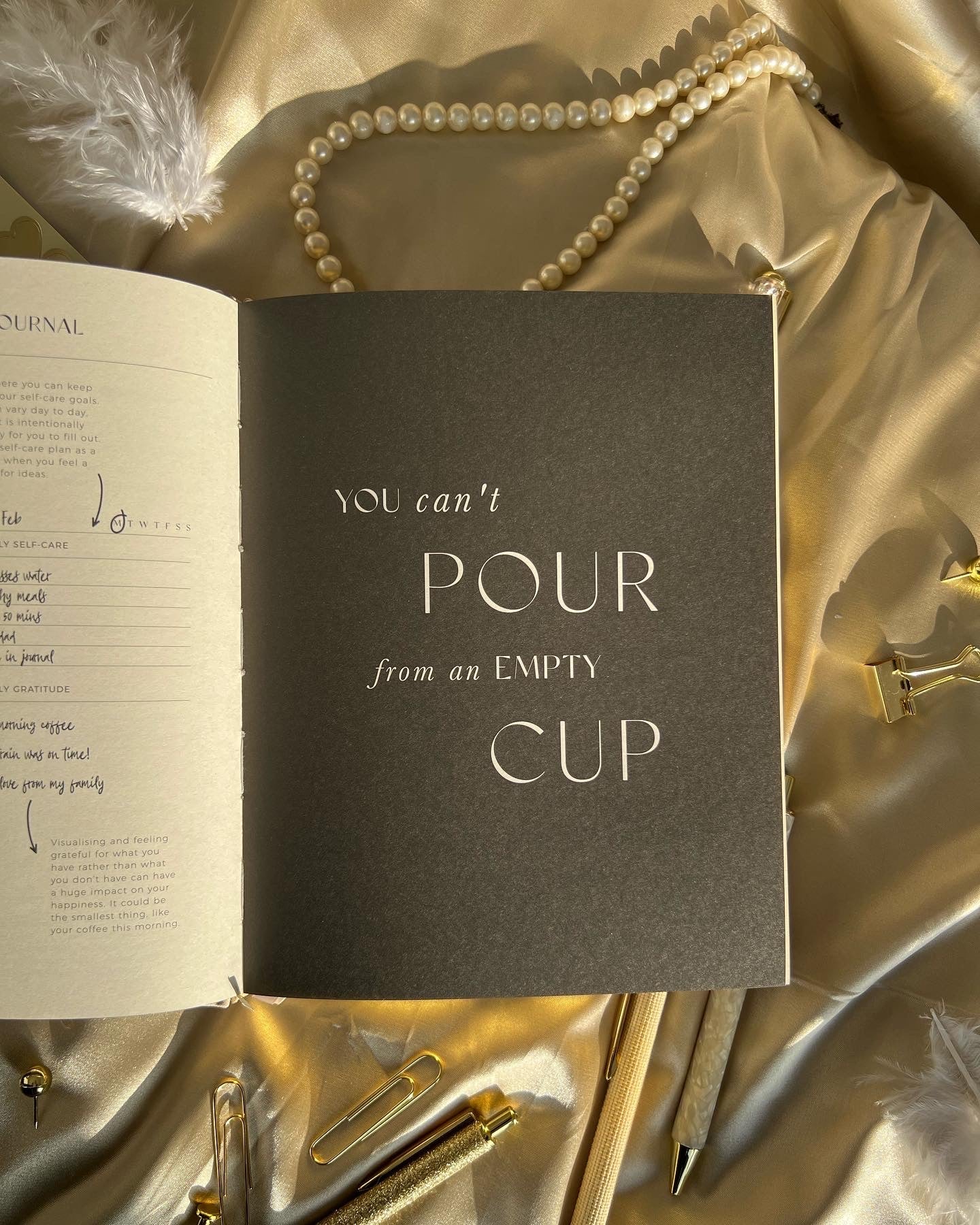 Mon journal quotidien de soins personnels - Noir