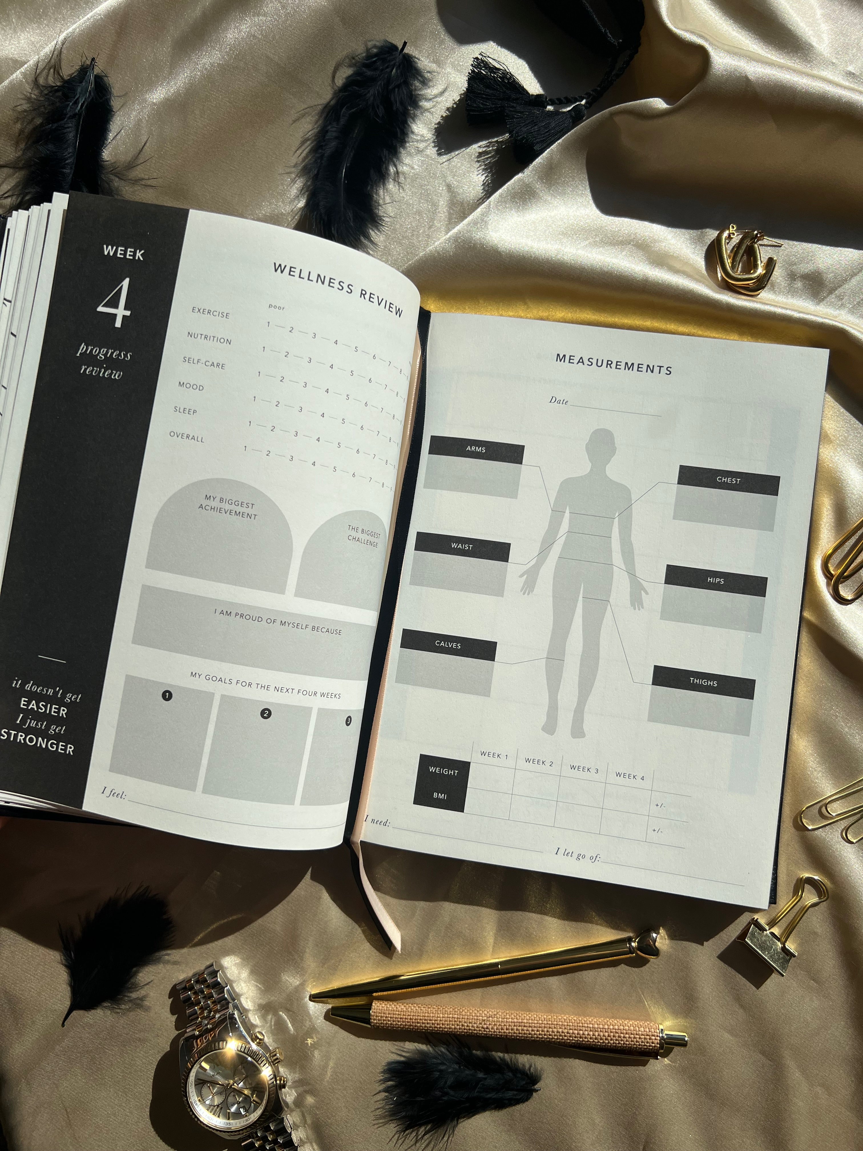 Mon agenda fitness quotidien - Noir