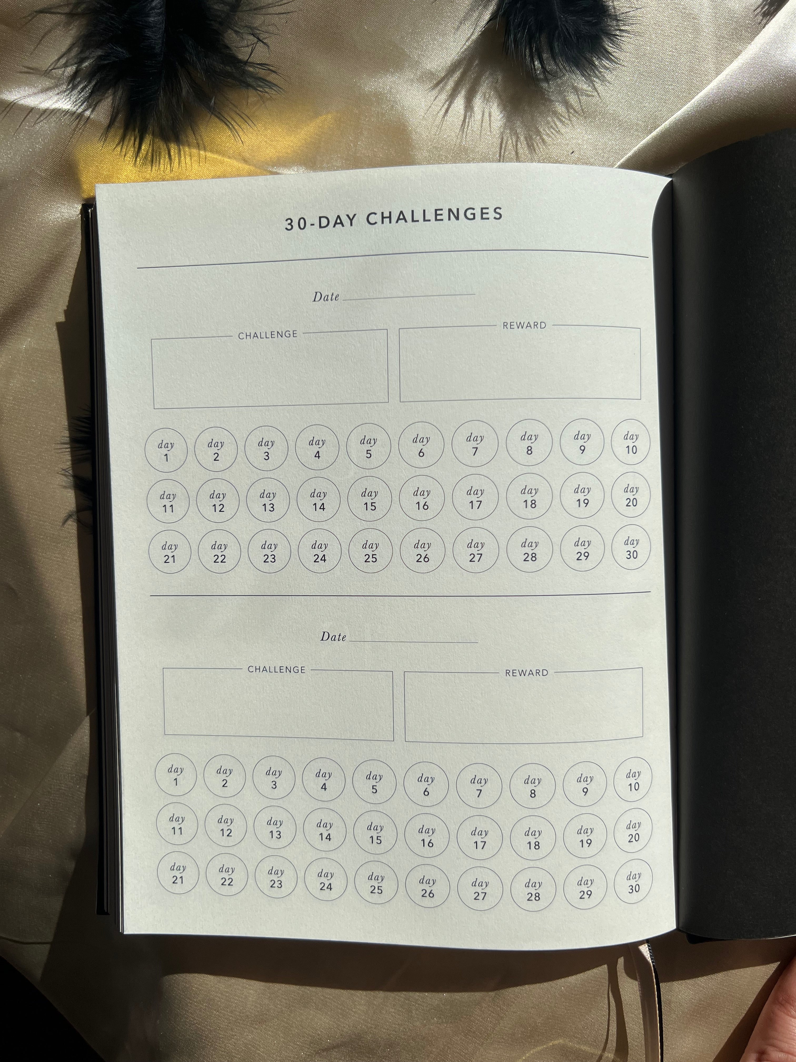Mon agenda fitness quotidien - Noir